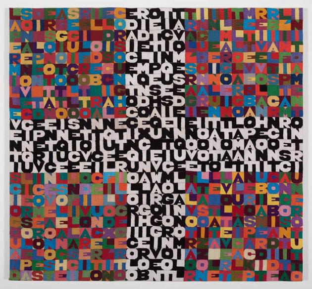 Alighiero e Boetti, Oggi venticinquesimo giorno ottavo mese dell'anno mille nove 100 ottantotto all amato pantheon incontri e scontri, 1988.